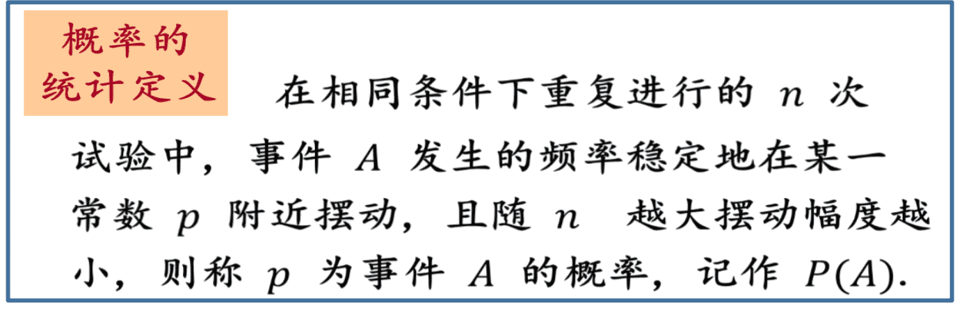 概率统计定义