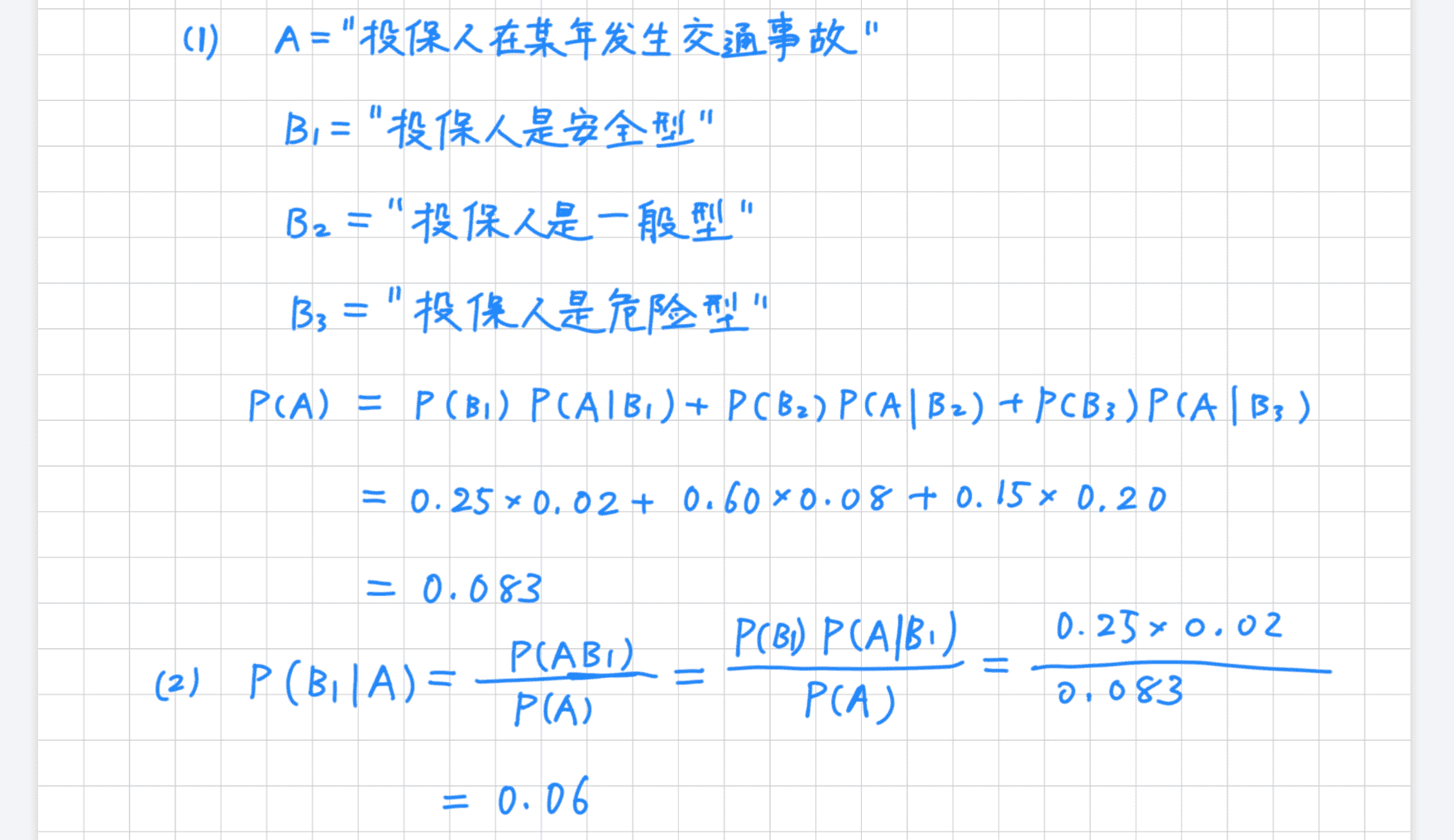 全概率与贝叶斯例题2